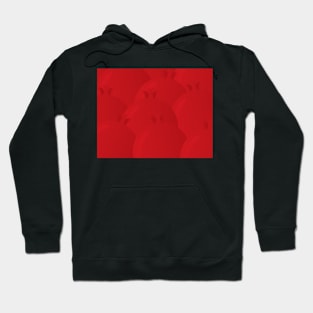 Red Pomegranate pattern Hoodie